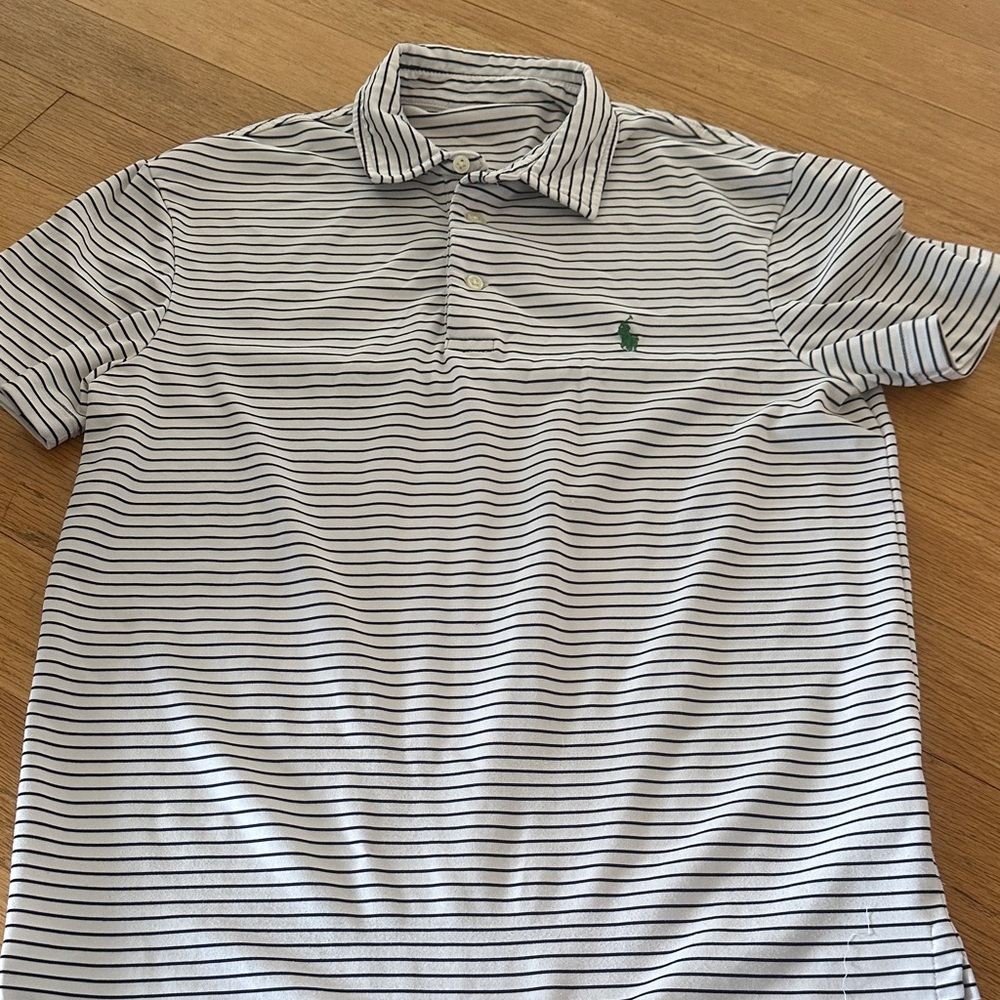 Polo by Ralph Lauren Navy and White Striped Polo